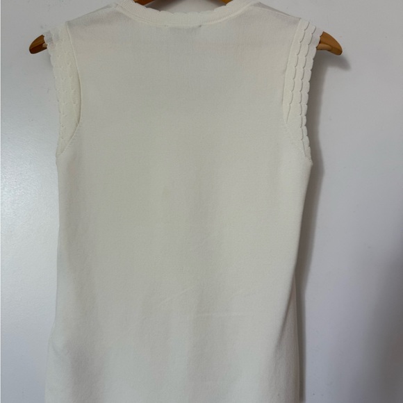Ted Baker White Scalloped Tank - Picture 3 of 8